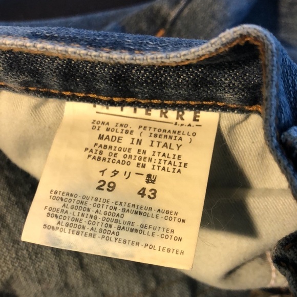 Just Cavalli Jeans Sz. 29X31 Straight Leg Mid Rise Italian Designer Denim Cotton - Picture 6 of 11